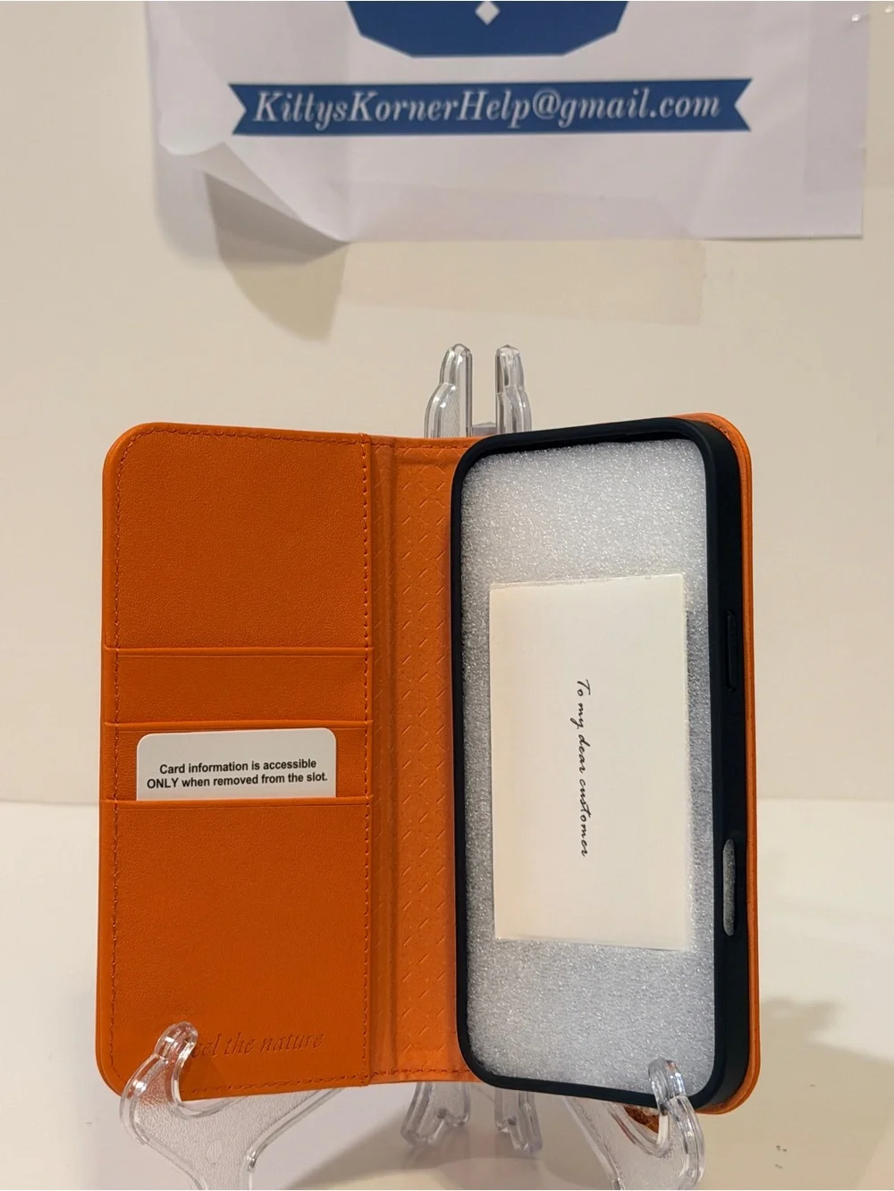 NWOT Shieldon iPhone 17 Pro Max Leather Case-Open Box